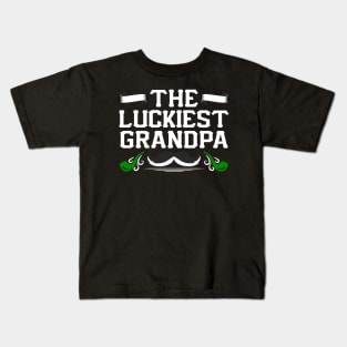 The Luckiest Grandpa Tees for the Feast of Saint Patrick-Lá Fhéile Pádraig Kids T-Shirt